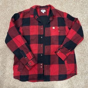 Fleece lined Carhartt flannel